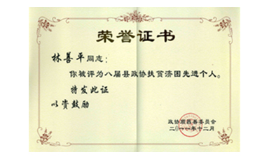 盡心盡力謀發展 盡職盡責為和諧--記縣政協常委、虹潤公司董事長林善平